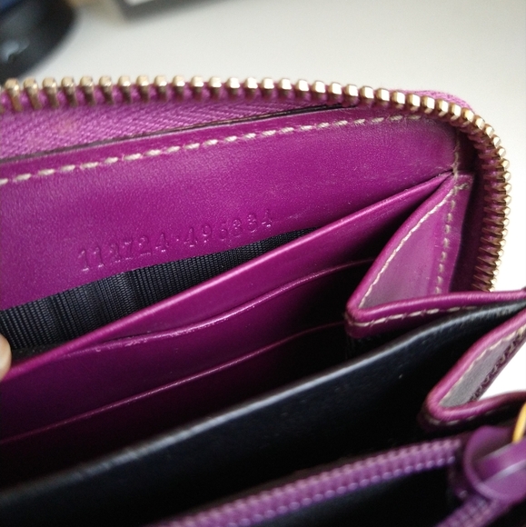 Gucci Purple GG Embossed Leather Zip Around Wallet - Picture 12 of 12